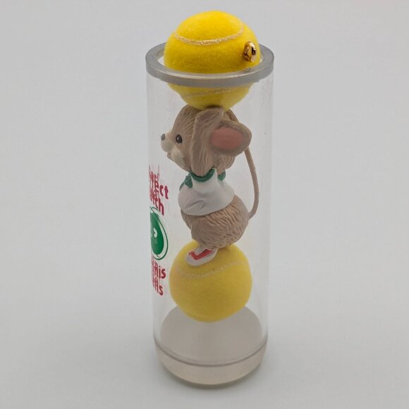 Hallmark Keepsake Perfect Match 1993, Mouse in Tennis Ball Container Ornament - Picture 5 of 10